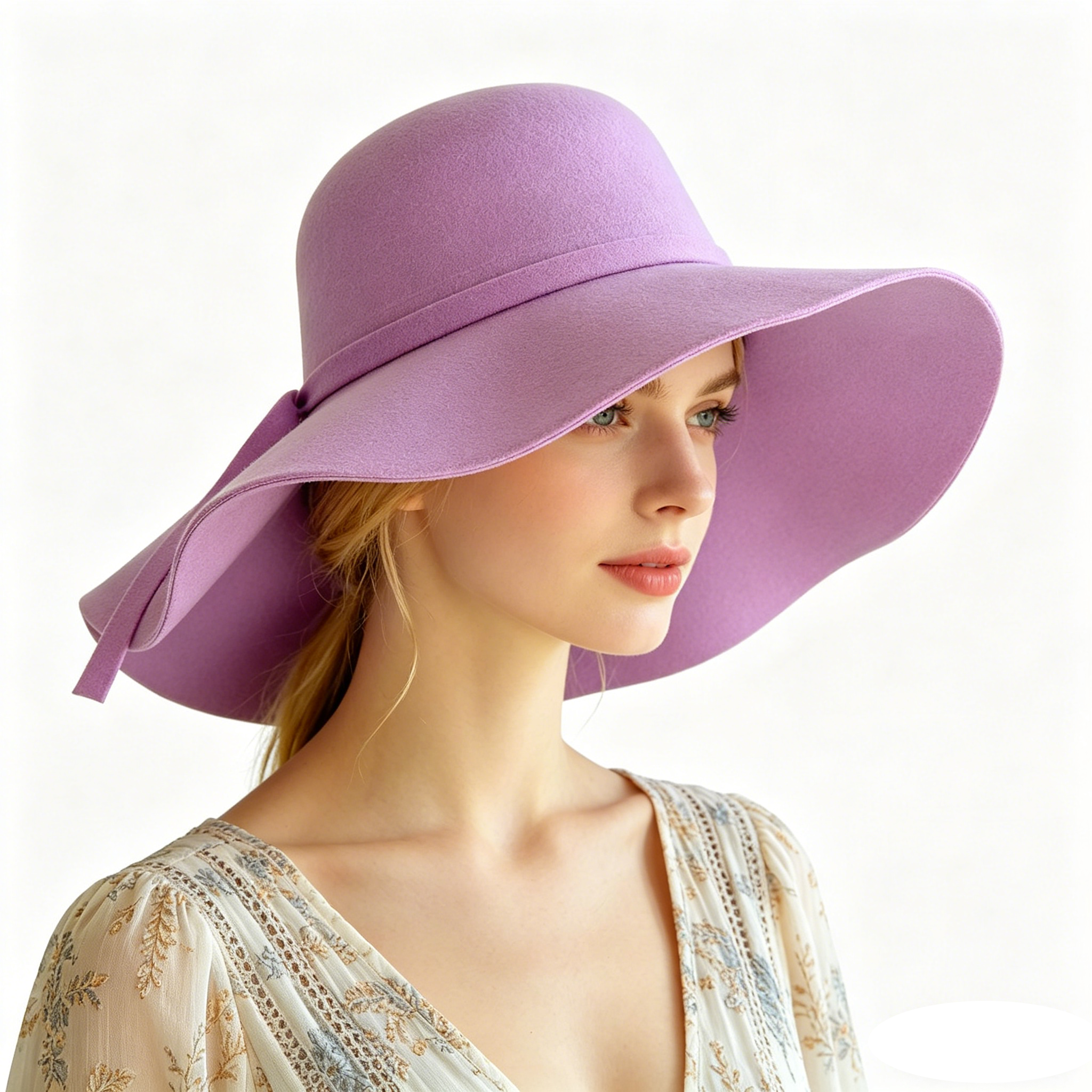 Women Fedora Hat Vintage Lady  - đánh giá và giá Hat Floppy Wide