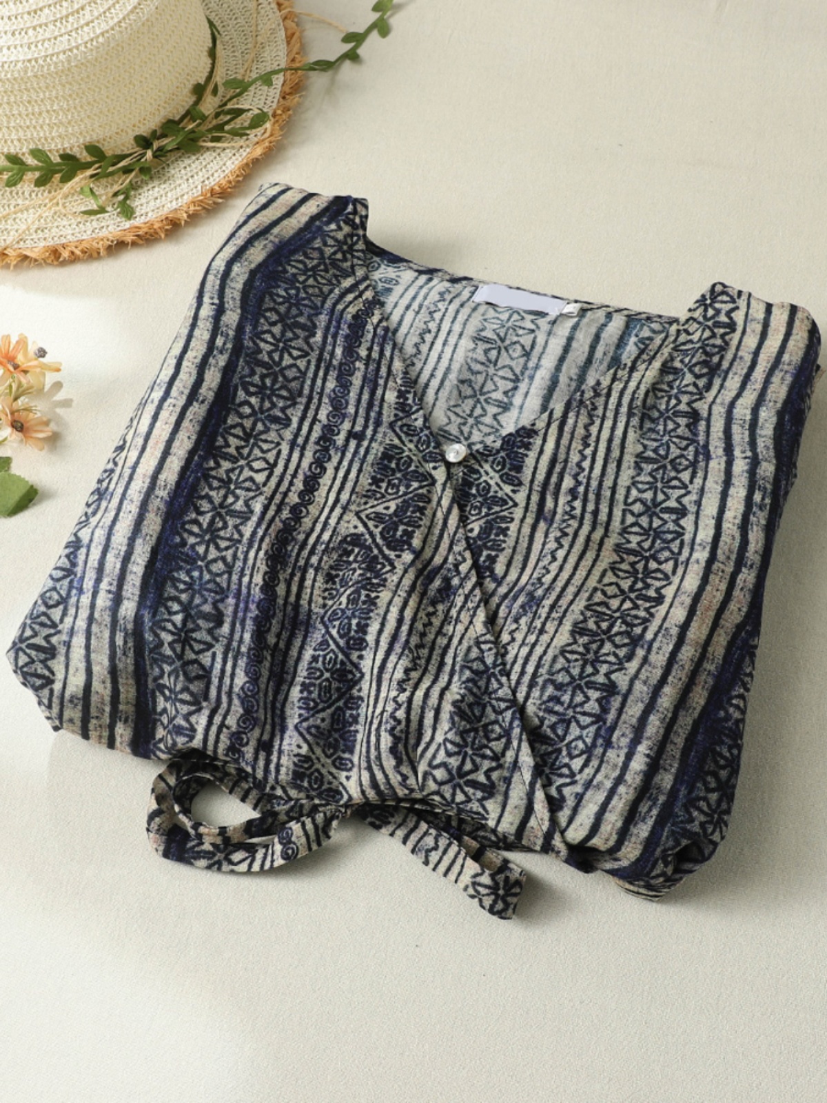 V-Neck Short Sleeve Midi Dress - đánh giá và giá Linen Dress Wrap
