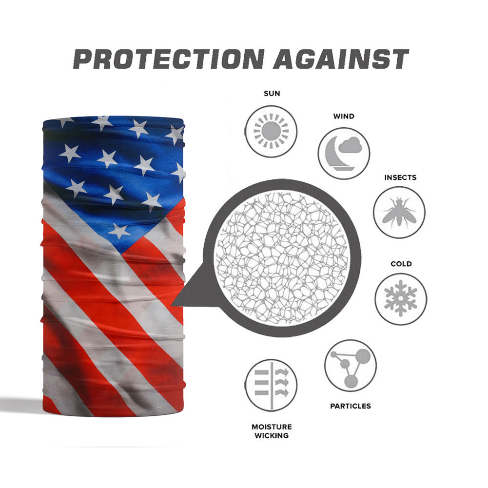 USA Flag Pattern Sun Protectiv - đánh giá và giá Headband Summer Knit