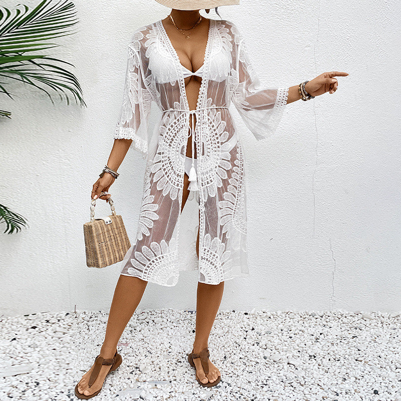 Illusion Sheer Beach Cover 202 - đánh giá và giá Kimono Sheer Floral