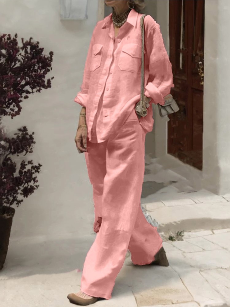 Fashion Solid Cotton Linen Shi - đánh giá và giá Linen Pant Wide