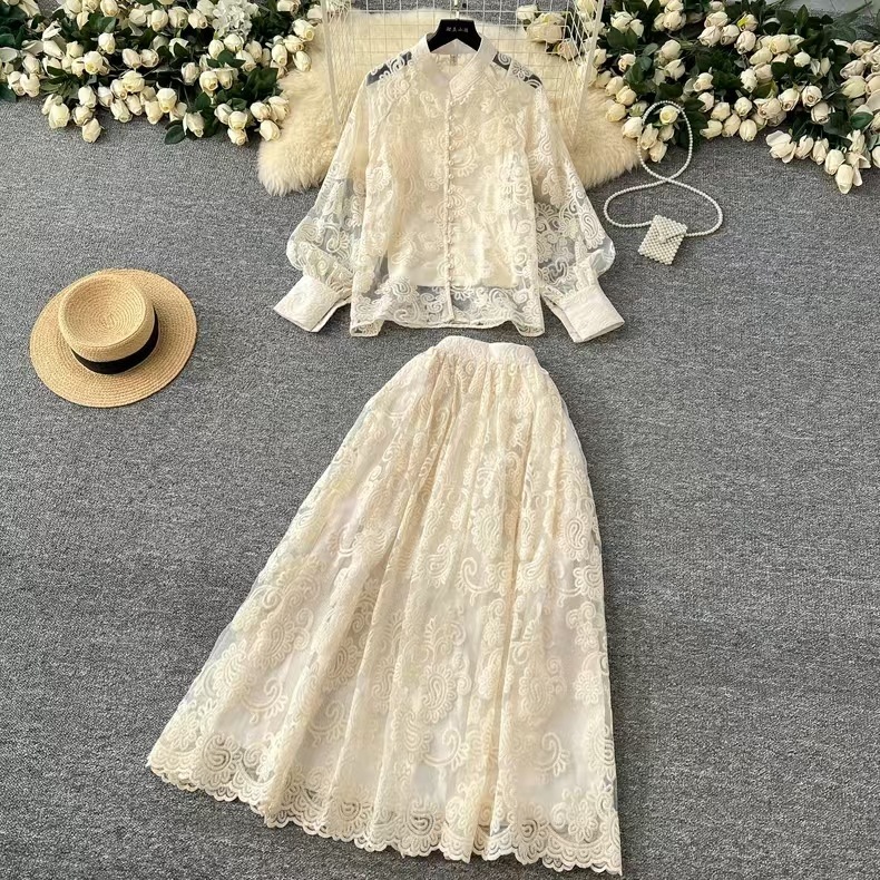 Elegant 2 Piece Long Dress Wom - đánh giá và giá Midi Skirt Floral
