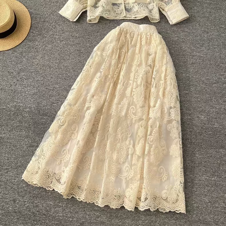 Elegant 2 Piece Long Dress Wom - đánh giá và giá Midi Skirt Floral