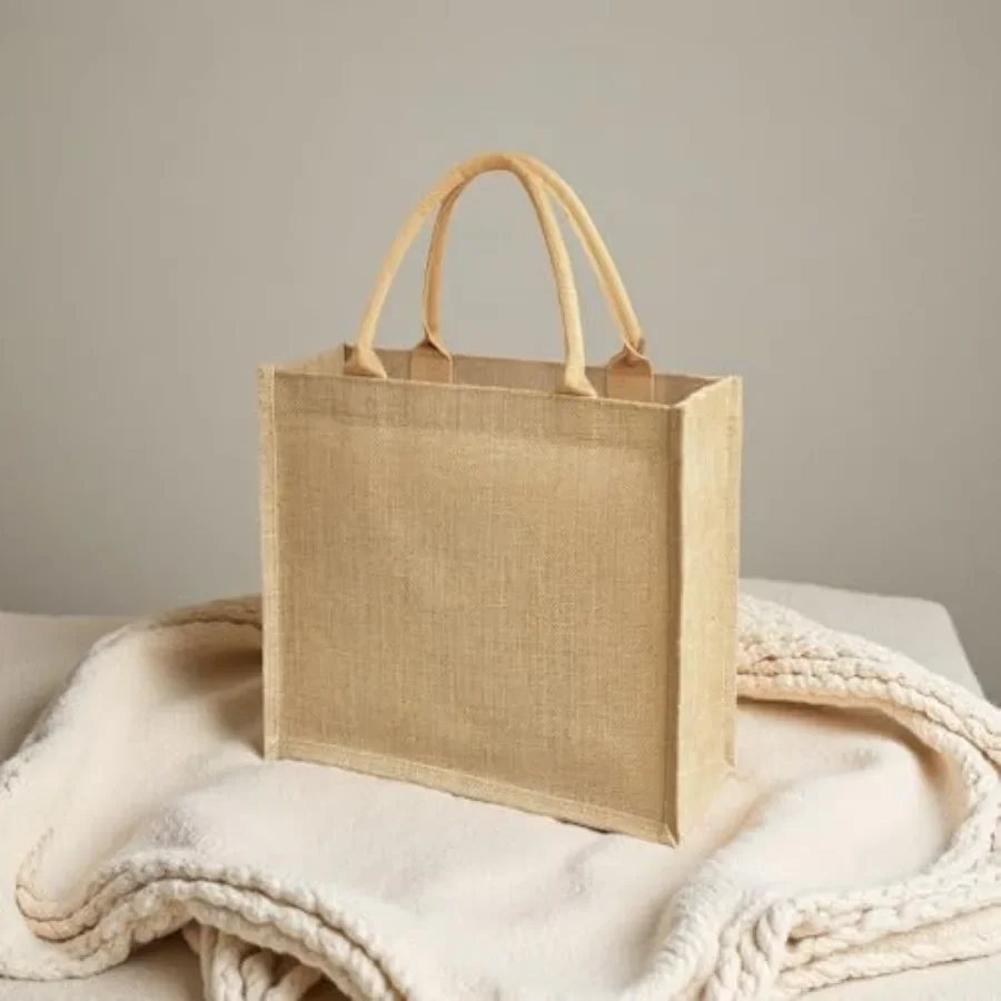 15 Pack Burlap Tote Bags 12x12 - đánh giá và giá Tote Bag Beach