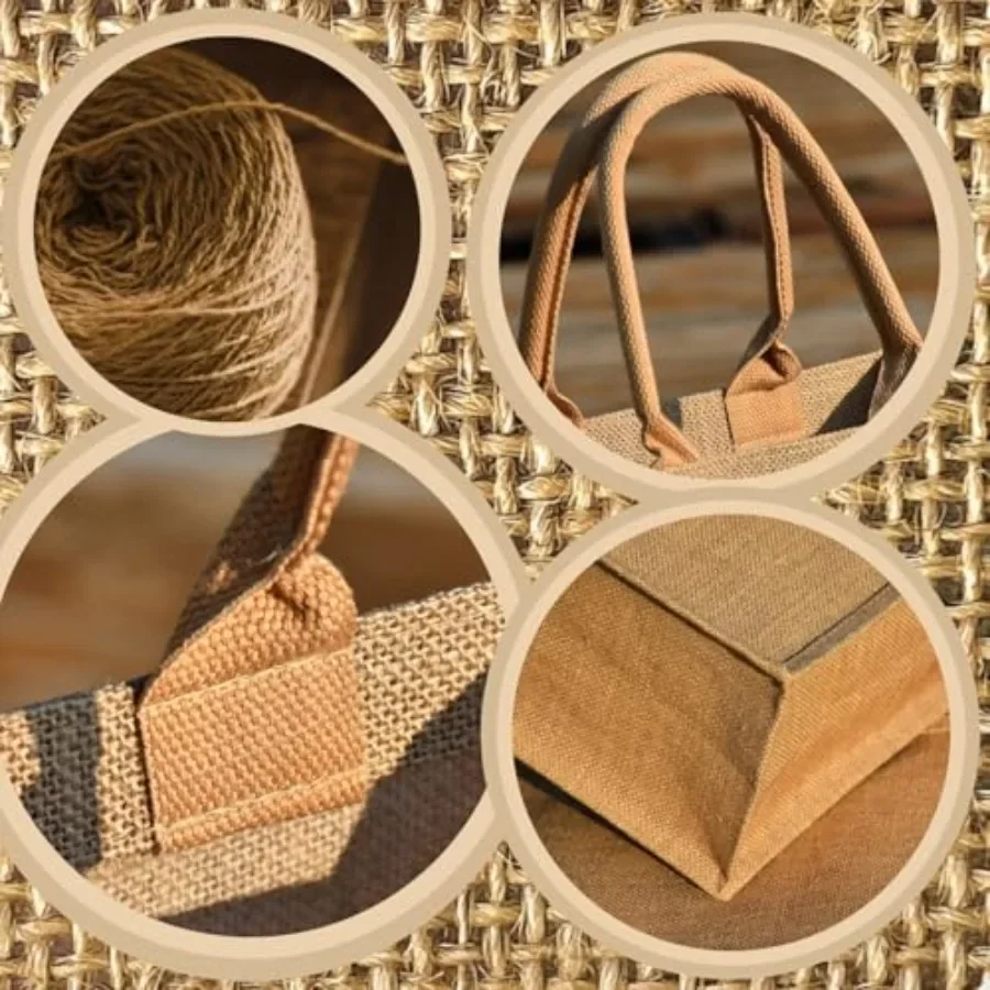 15 Pack Burlap Tote Bags 12x12 - đánh giá và giá Tote Bag Beach