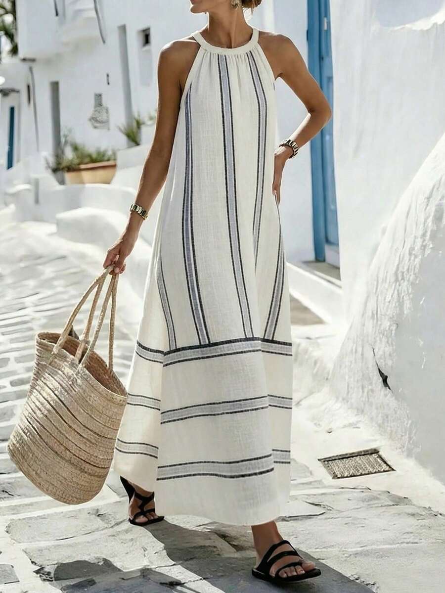 Women Sleeveless Halter Maxi D - đánh giá và giá Maxi Dress Halter