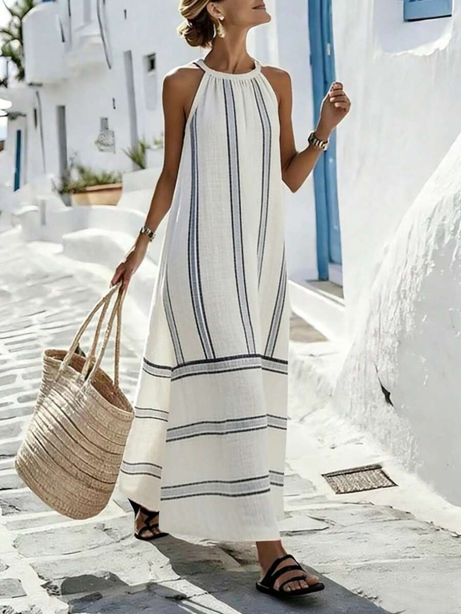 Women Sleeveless Halter Maxi D - đánh giá và giá Maxi Dress Halter
