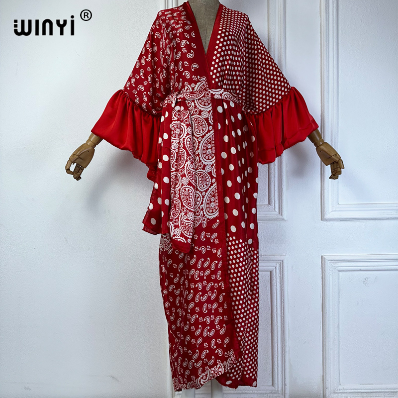 WINYI Summer Kimono party dres - đánh giá và giá Cover Up Kaftan