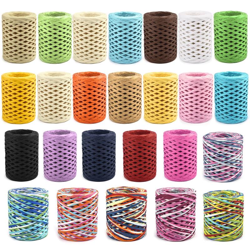 100M Natural Raffia Straw Yarn - đánh giá và giá Crochet Bag Raffia
