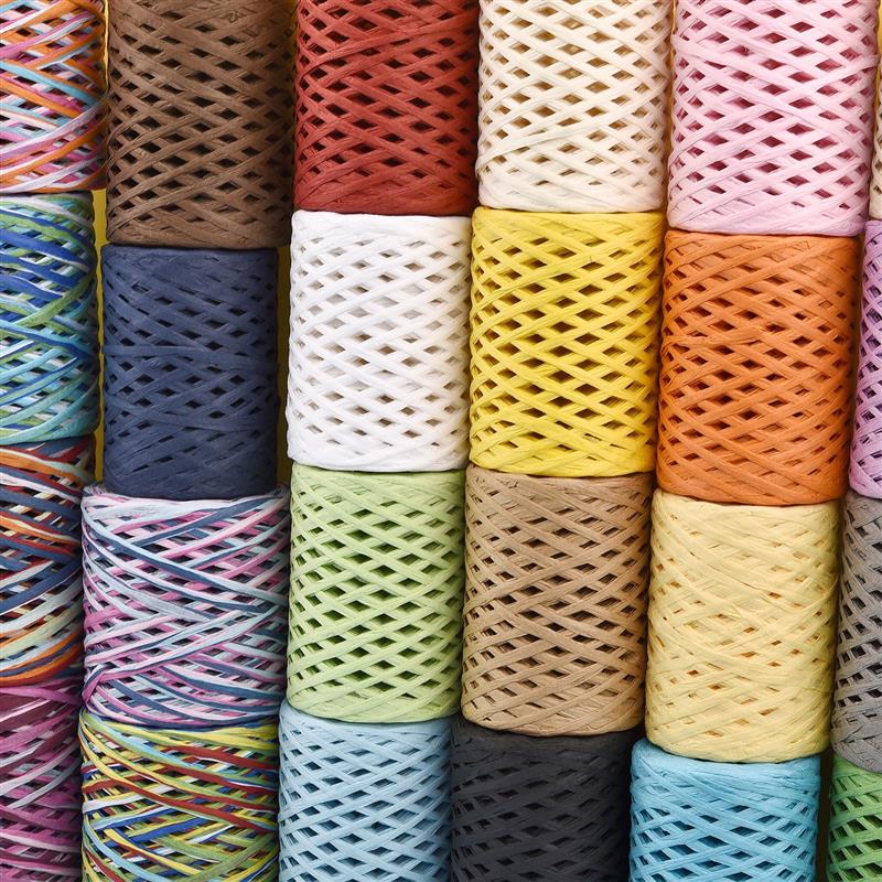 100M Natural Raffia Straw Yarn - đánh giá và giá Crochet Bag Raffia