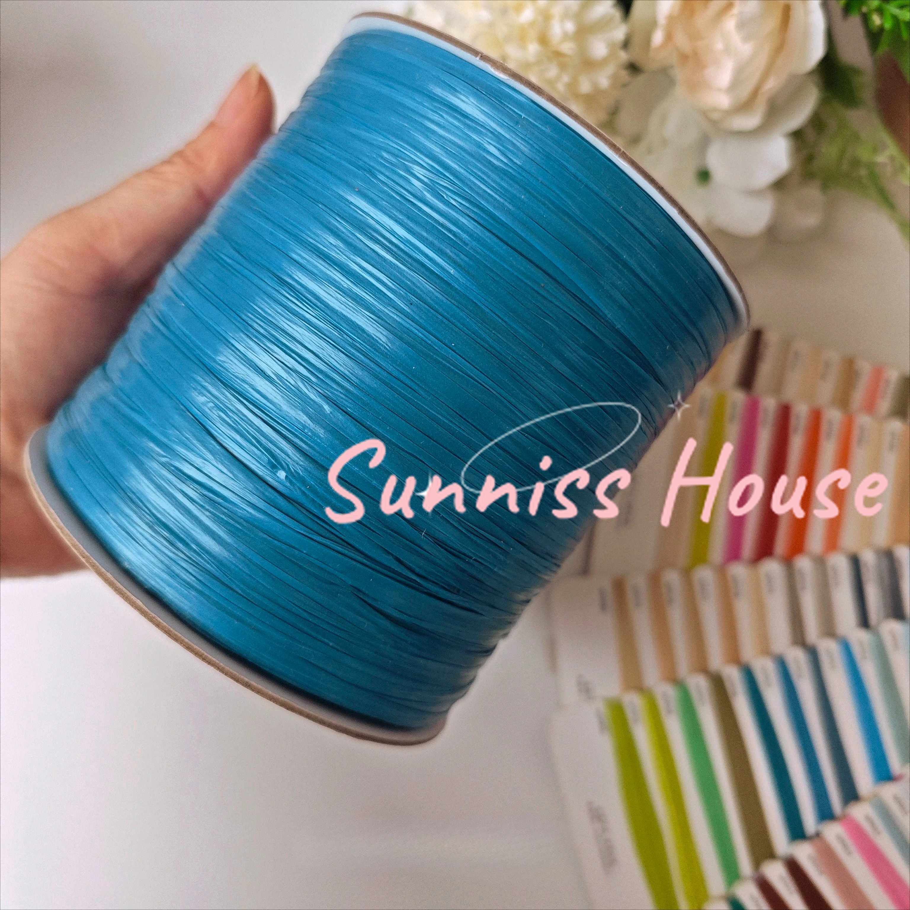 600M Matte Raffia Yarn，330g Ar - đánh giá và giá Crochet Bag Raffia