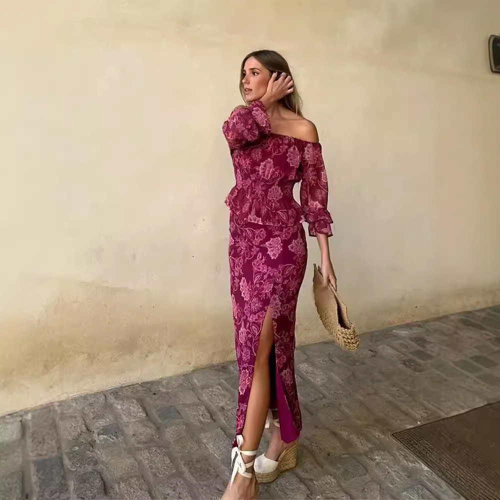 Women's Fashion Printed Off-Sh - đánh giá và giá Blouse Off Shoulder