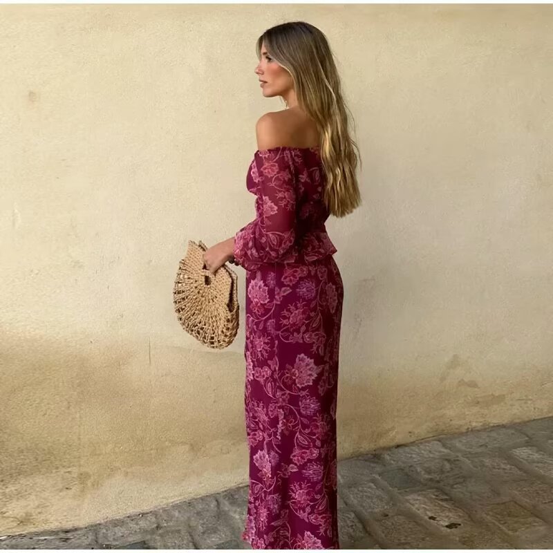Women's Fashion Printed Off-Sh - đánh giá và giá Blouse Off Shoulder