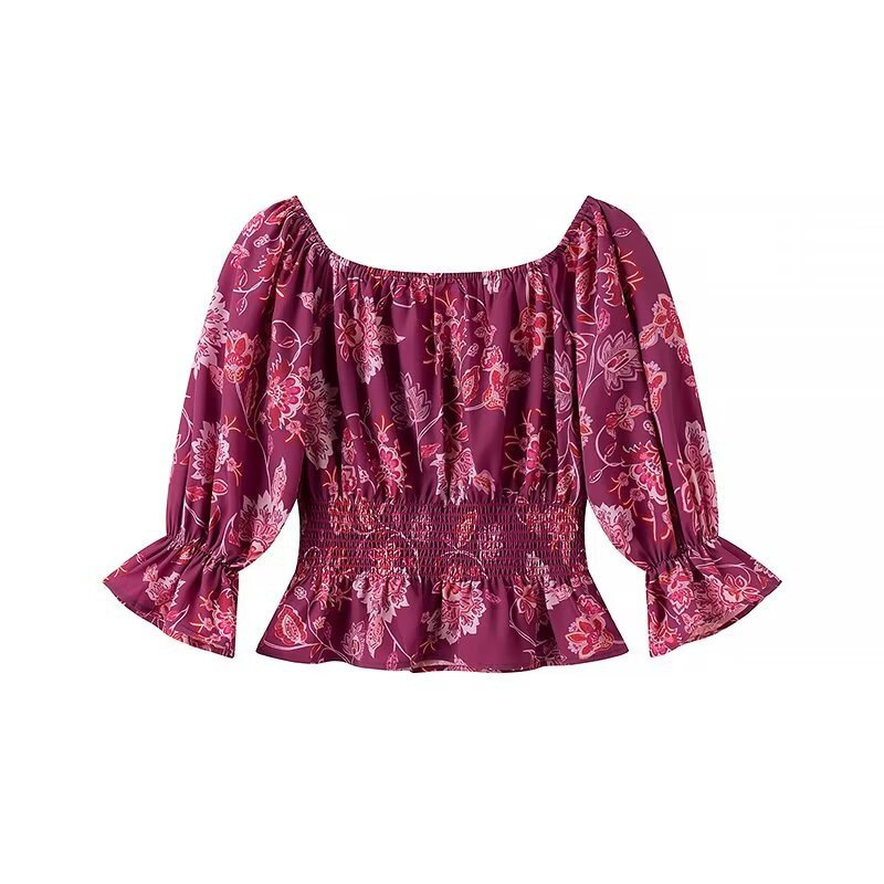 Women's Fashion Printed Off-Sh - đánh giá và giá Blouse Off Shoulder