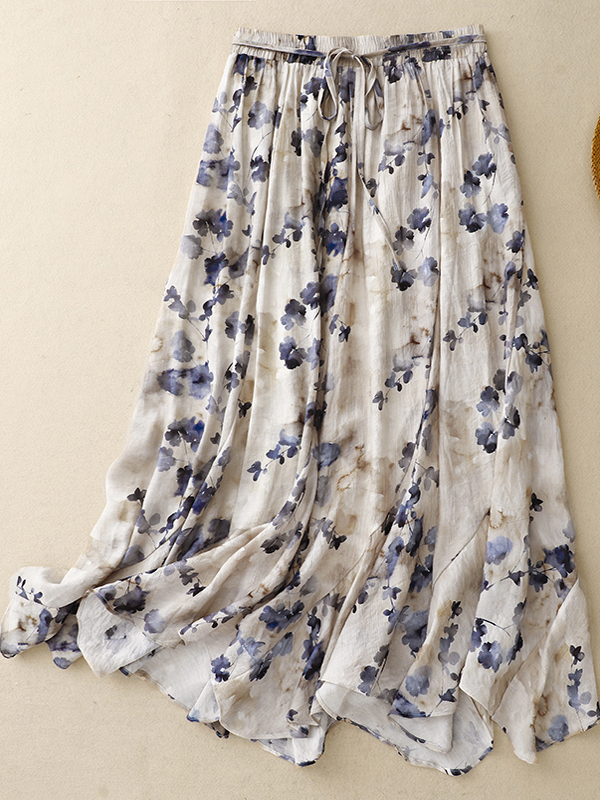 Floral A-Line Skirt Women's El - đánh giá và giá Midi Skirt Floral