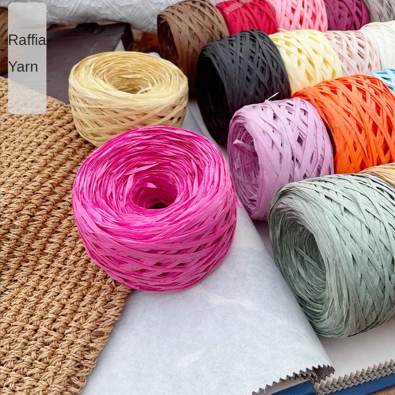 180m raffia Yarn paper Grass f - đánh giá và giá Crochet Bag Raffia