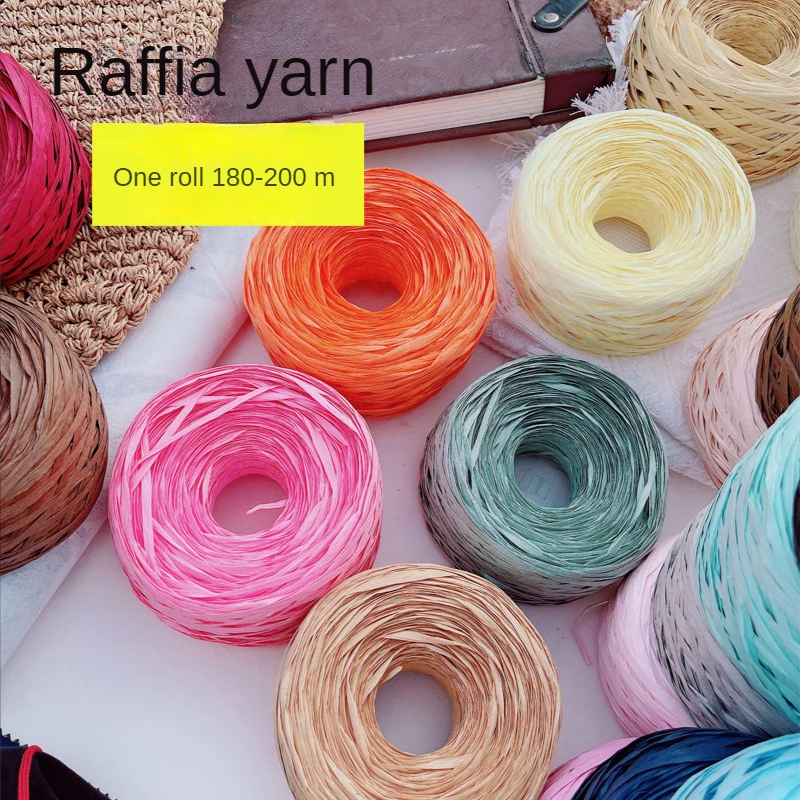 180m raffia Yarn paper Grass f - đánh giá và giá Crochet Bag Raffia
