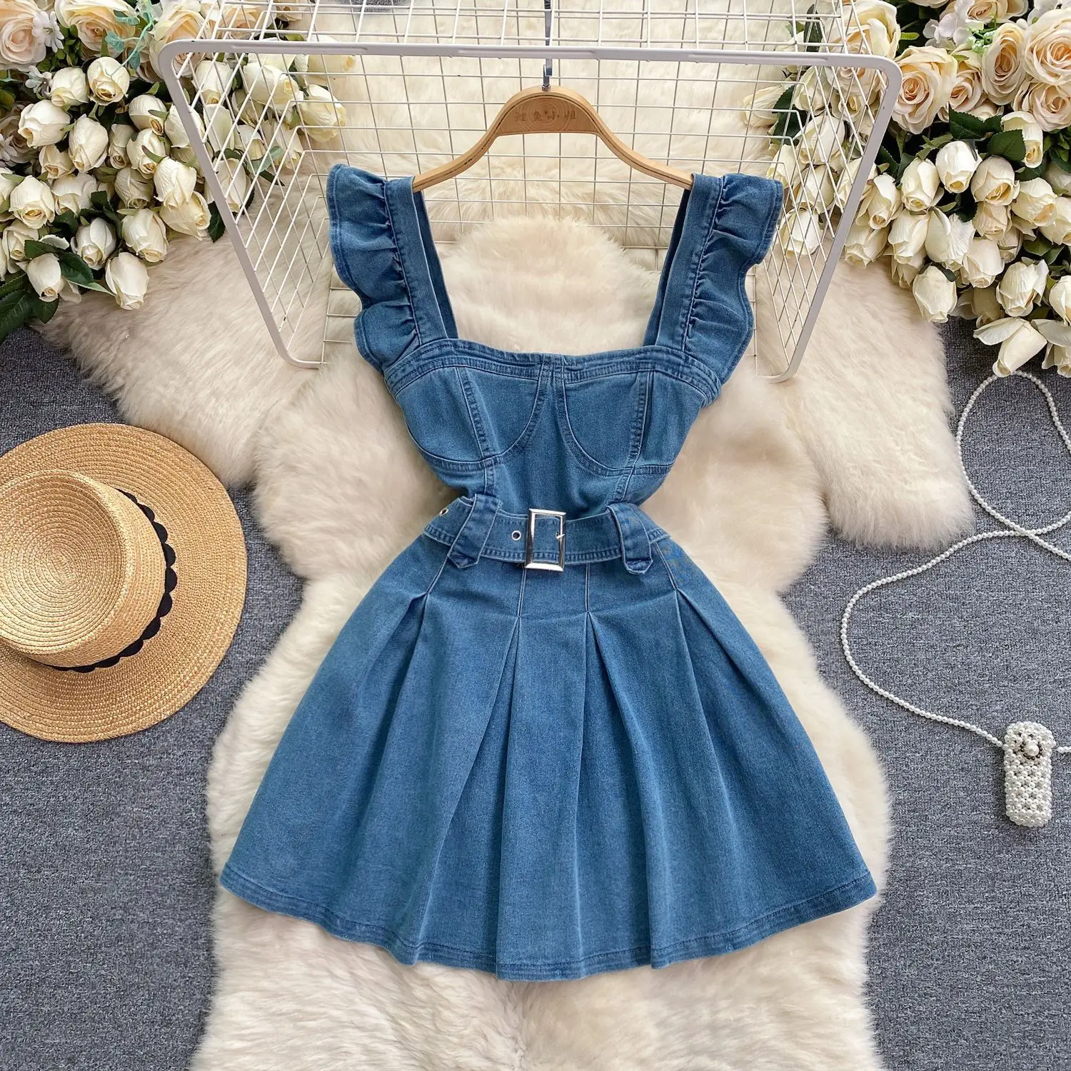 Korean Version of The College  - đánh giá và giá Maxi Dress Halter