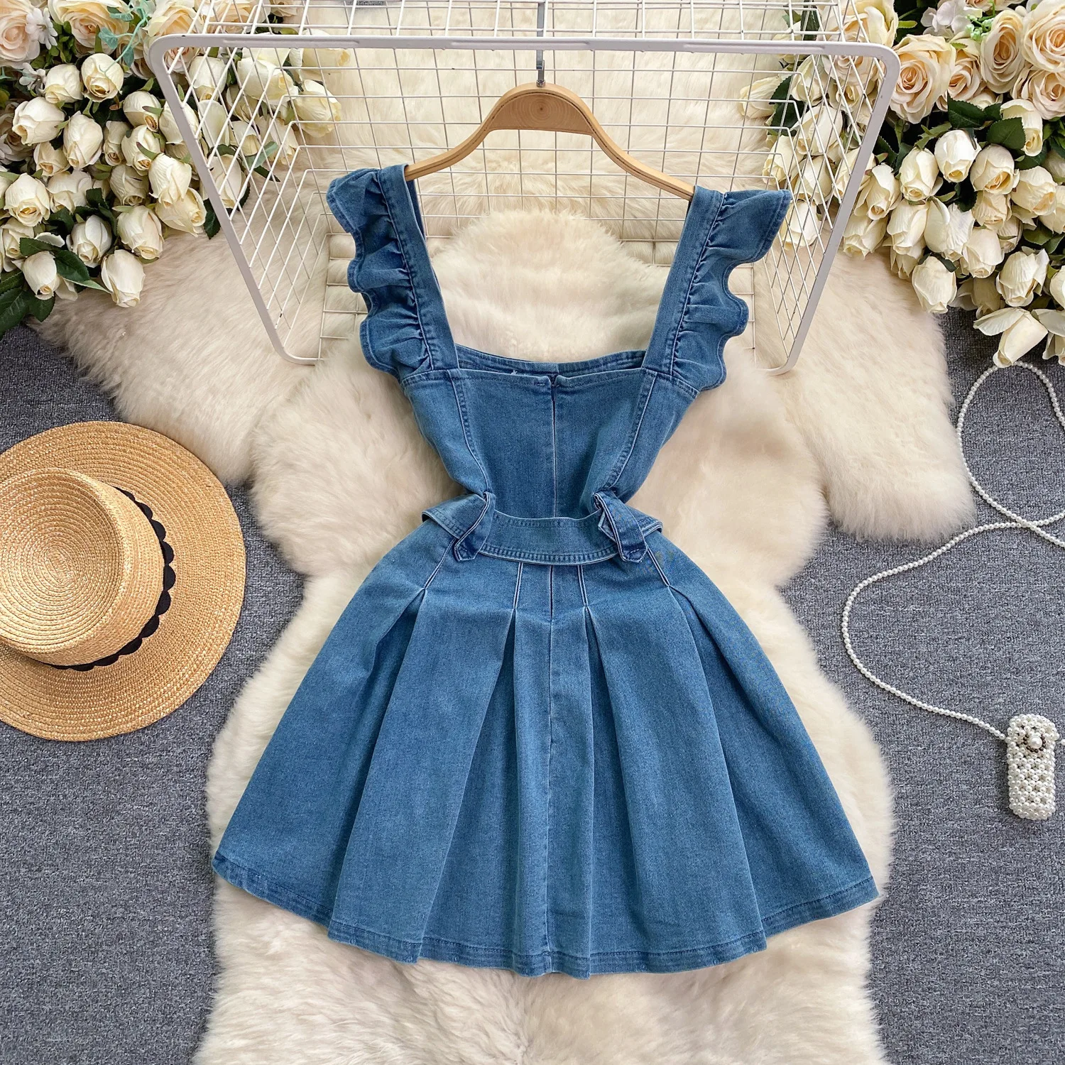 Korean Version of The College  - đánh giá và giá Maxi Dress Halter
