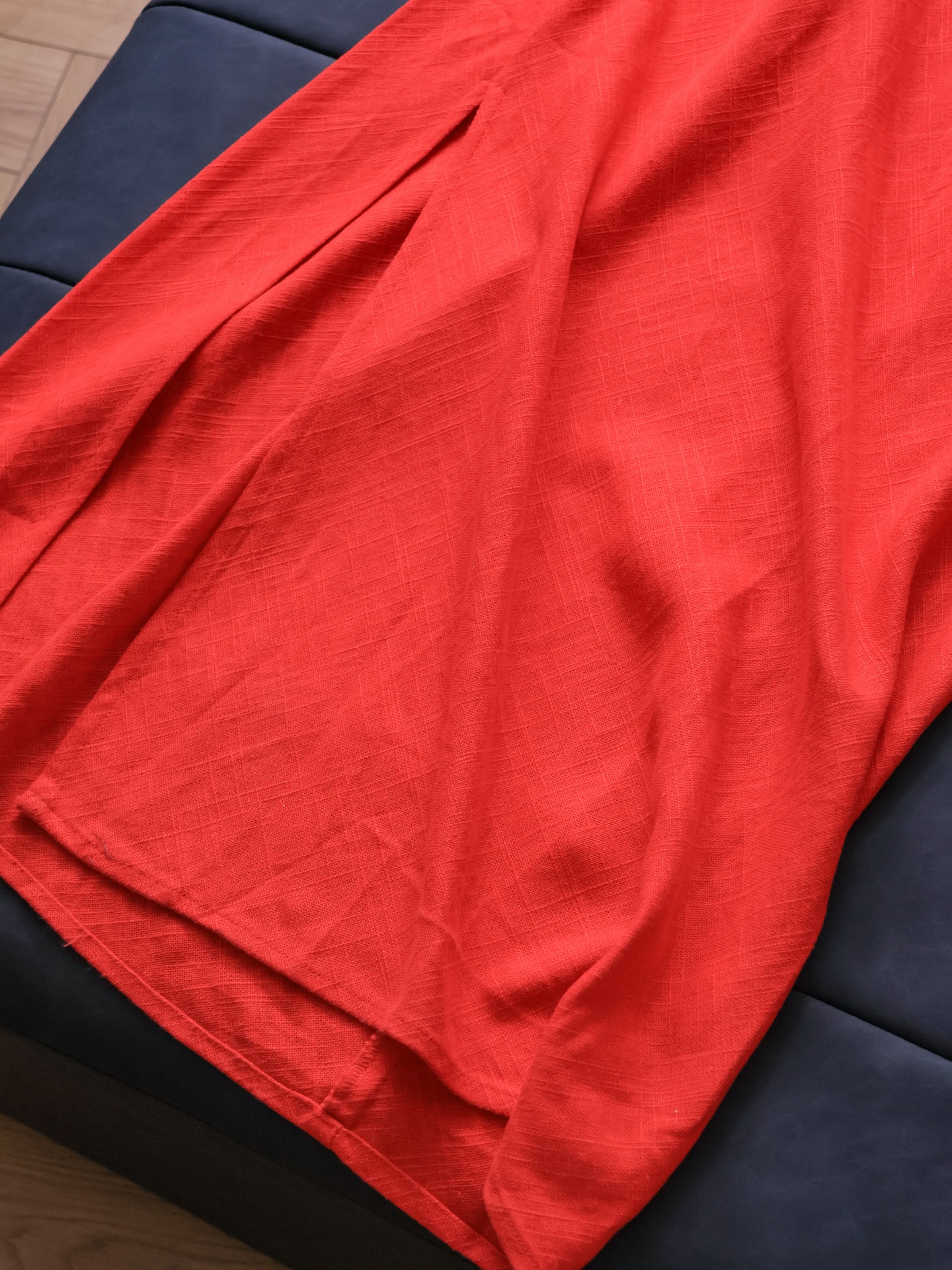 Linen Blend Slim Fit Side Slit - đánh giá và giá Linen Dress Wrap