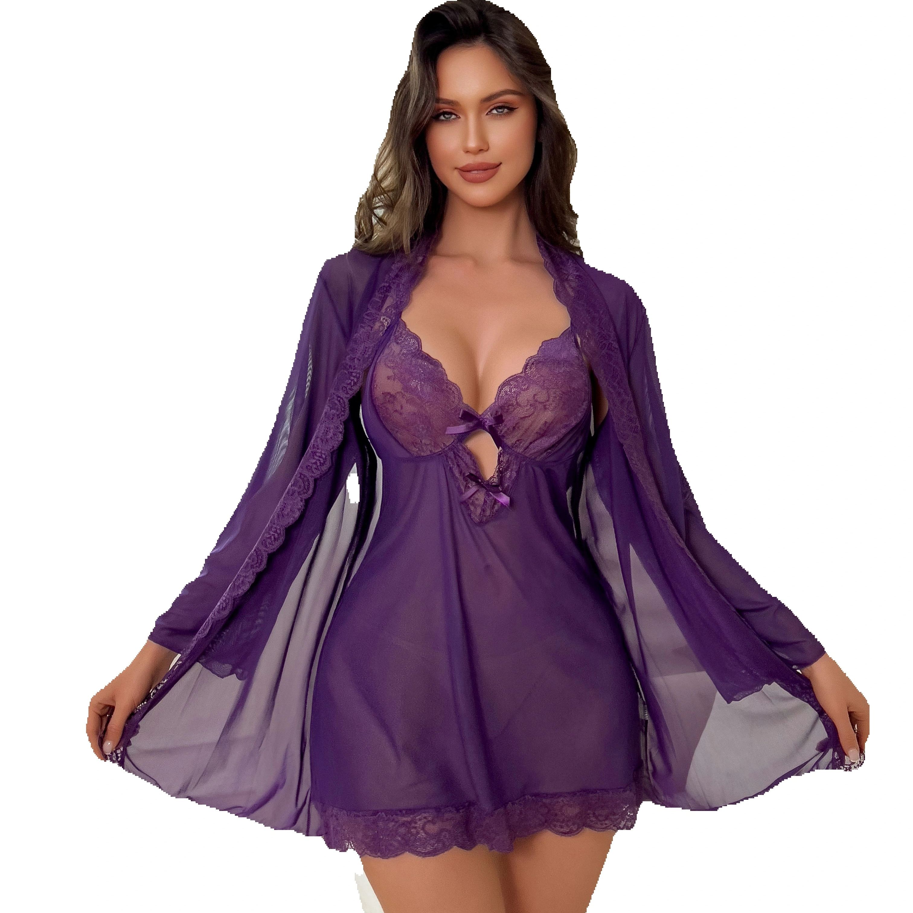 Women Sexy Lingerie Set Sheer  - đánh giá và giá Kimono Sheer Floral