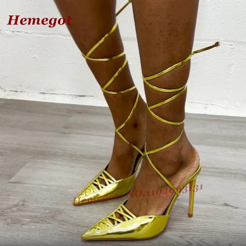 Patent Leather Cut Out Sandals - đánh giá và giá Sandal Strappy Heeled