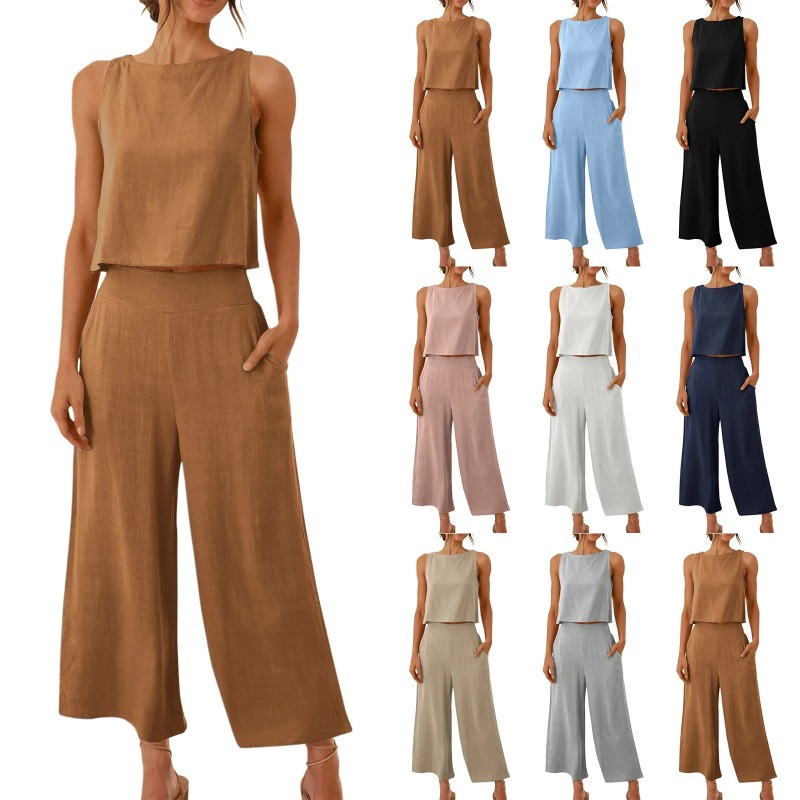 2025 New Summer Tops Cotton Li - đánh giá và giá Linen Pant Wide