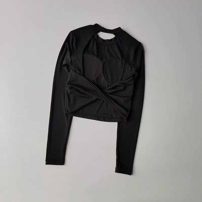 Women Long Sleeve Knotted Yoga - đánh giá và giá Crop Top Crochet