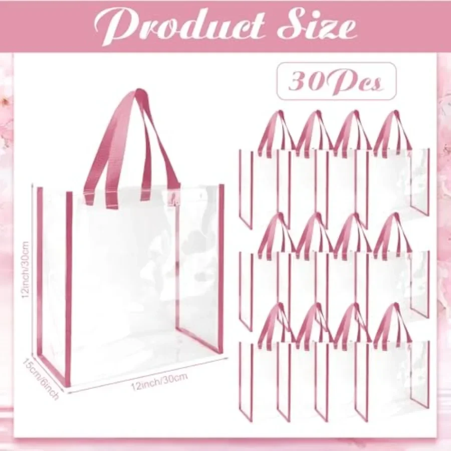 Pack 12x12x6 Inch Clear Tote B - đánh giá và giá Tote Bag Beach