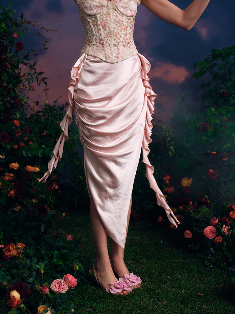 LaceMade Orginal Design Fairyt - đánh giá và giá Midi Skirt Floral
