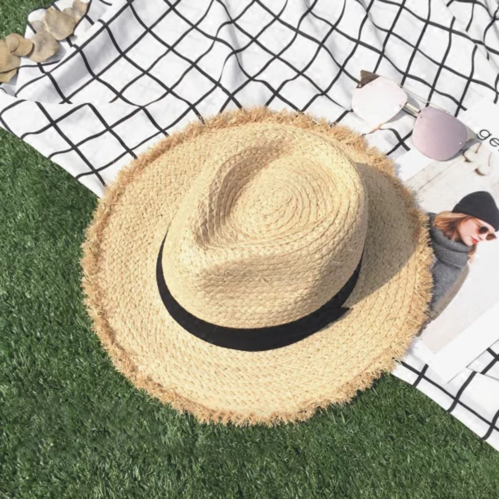 new Wide Brim Raffia Sun Hat f - đánh giá và giá Hat Floppy Wide