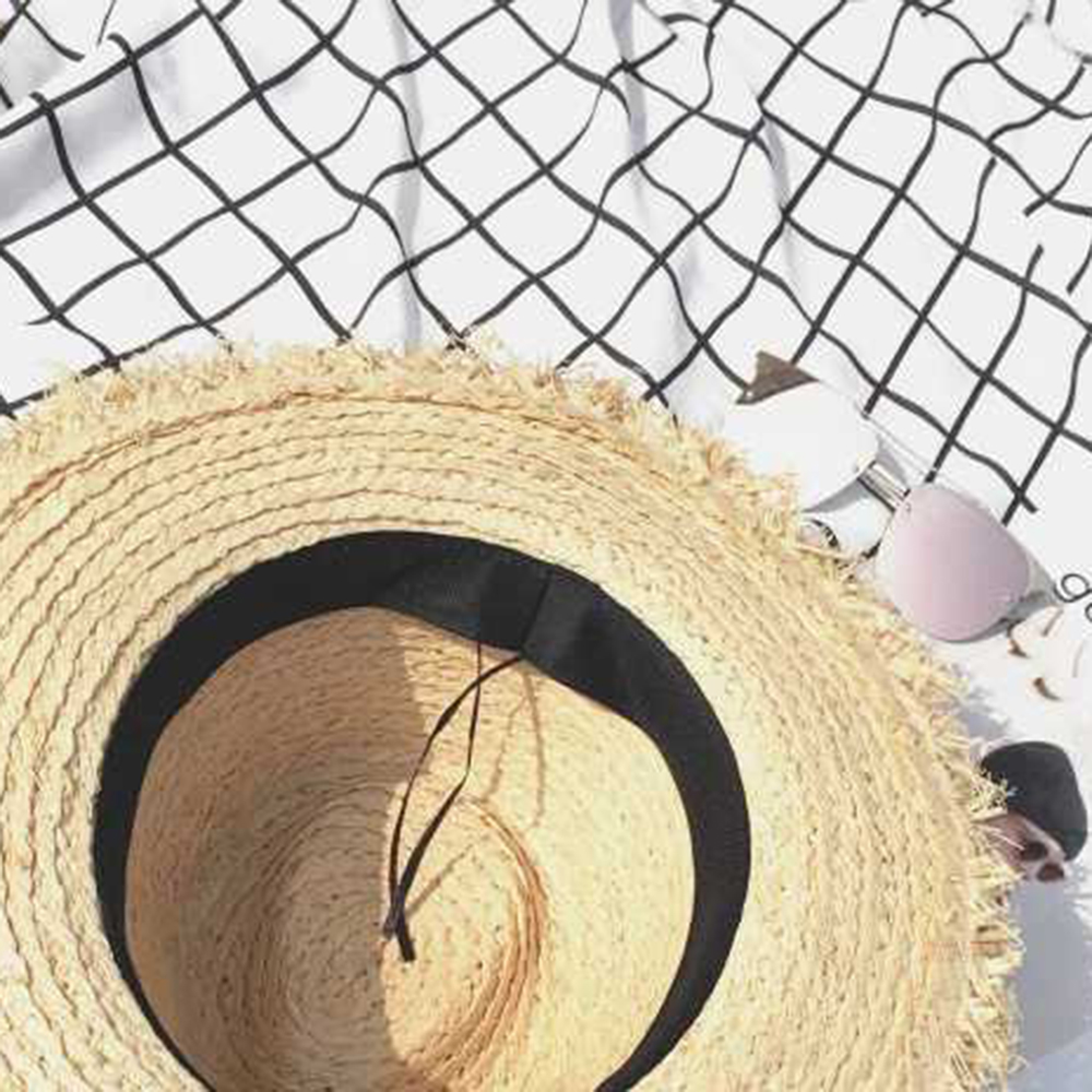 new Wide Brim Raffia Sun Hat f - đánh giá và giá Hat Floppy Wide
