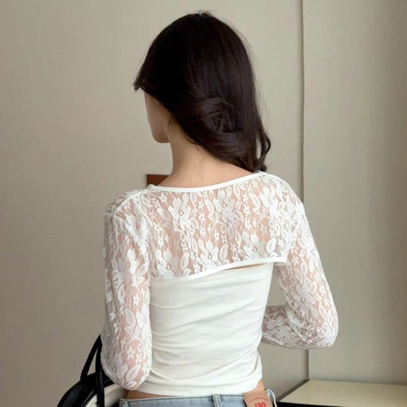 Sexy Hollow Out See Through La - đánh giá và giá Crop Top Crochet