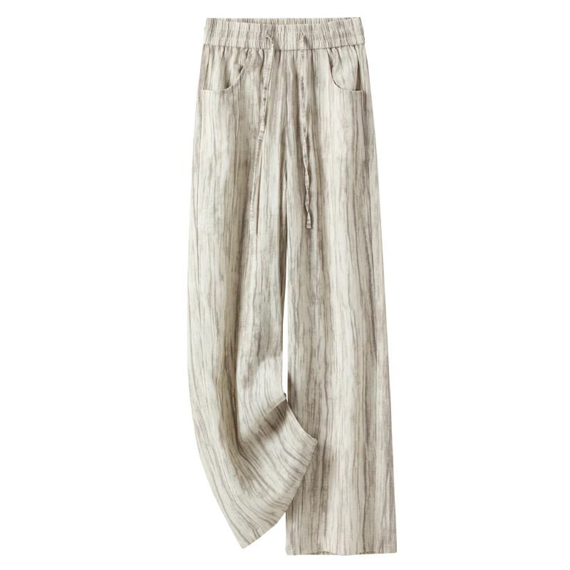 Tie-Dye Ice Silk Cotton Linen  - đánh giá và giá Linen Pant Wide