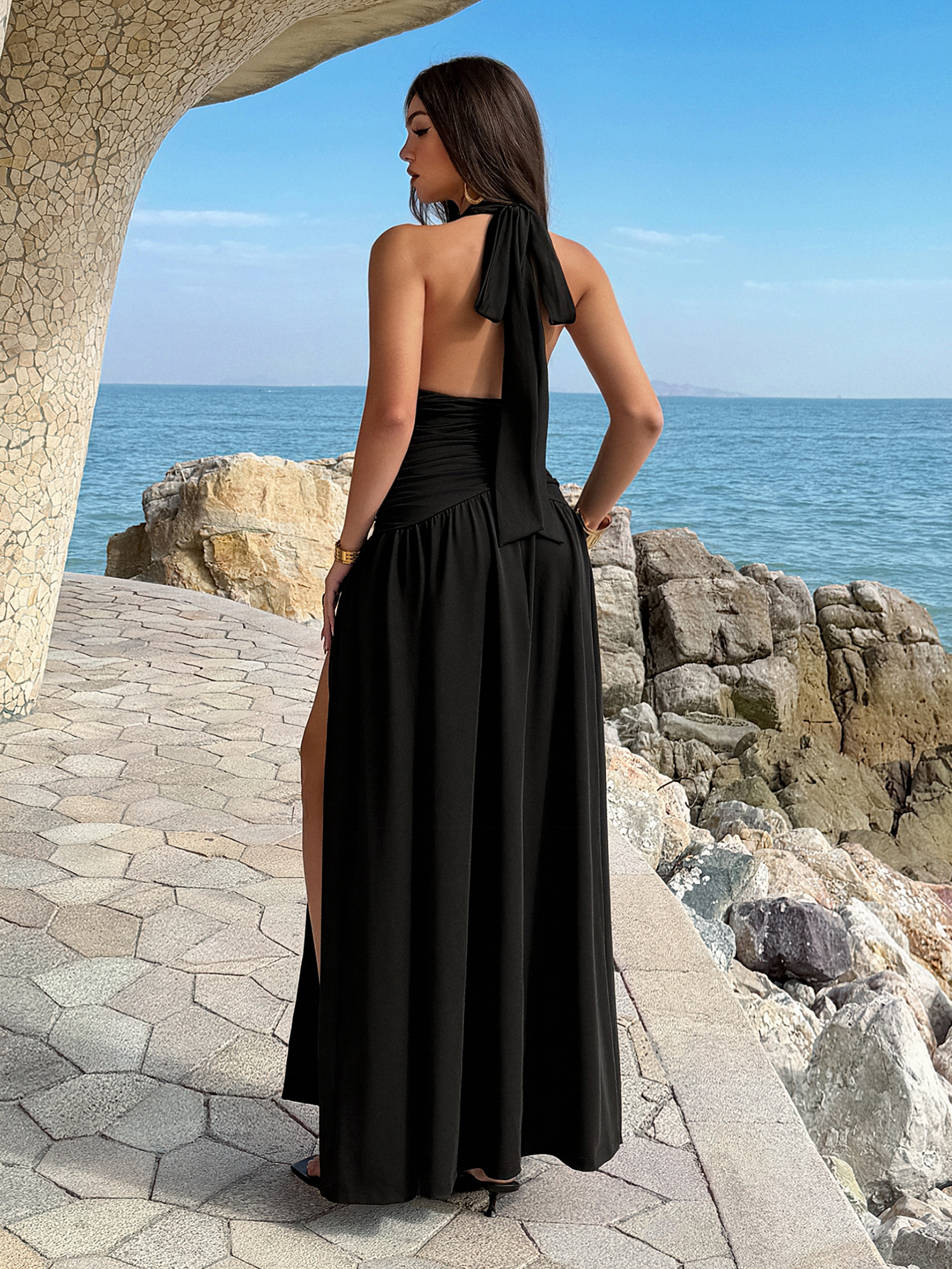 Women's Dress 2 Colors Halter  - đánh giá và giá Maxi Dress Halter