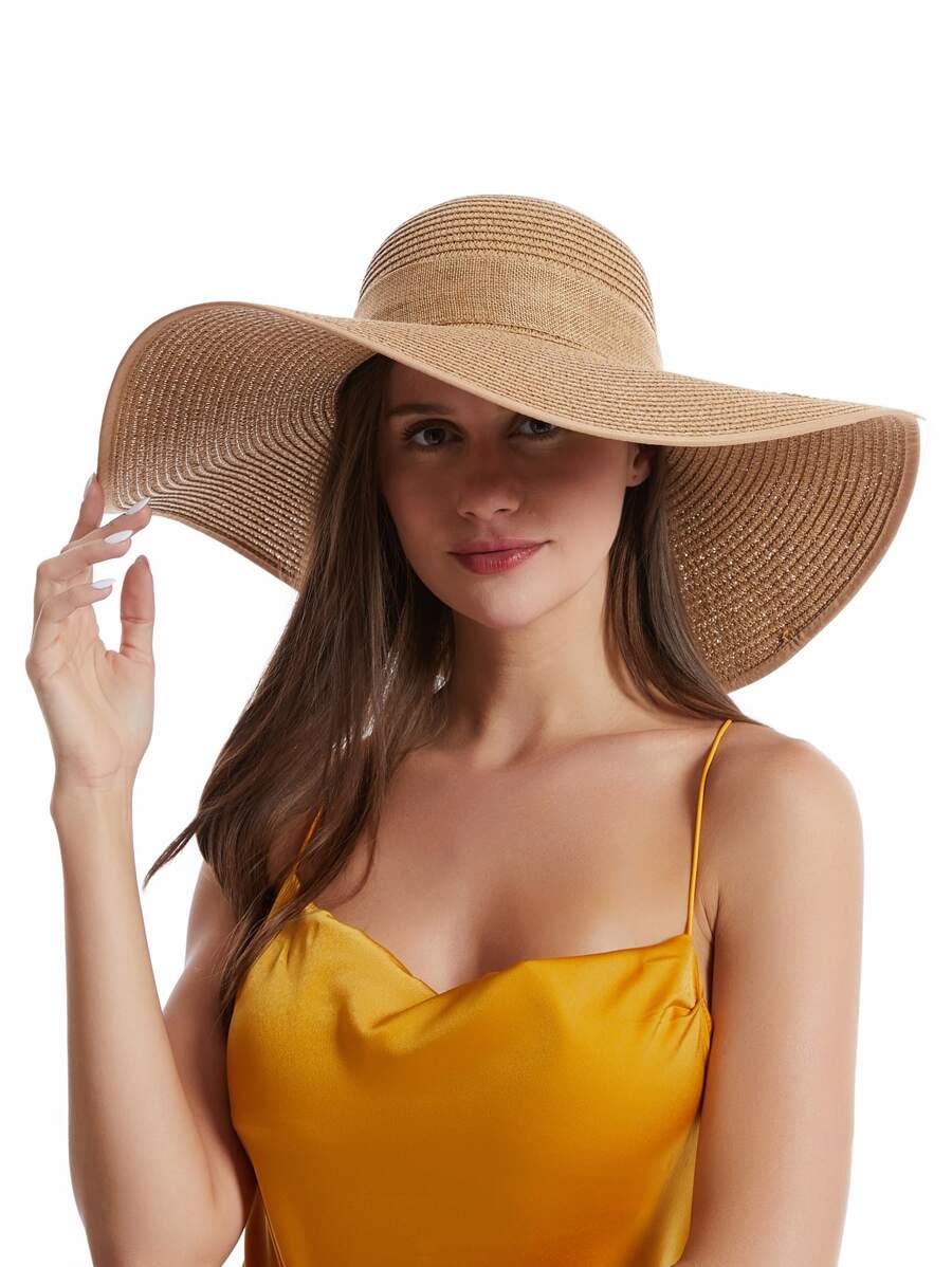 Womens Wide Brim Floppy Straw  - đánh giá và giá Hat Floppy Wide
