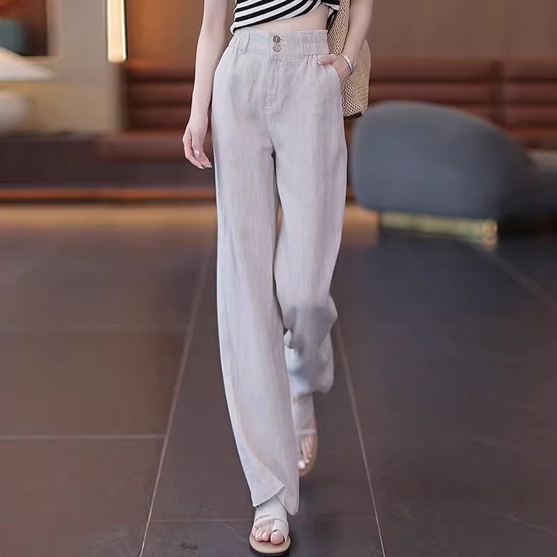 Summer Cool Linen Straight Pan - đánh giá và giá Linen Pant Wide