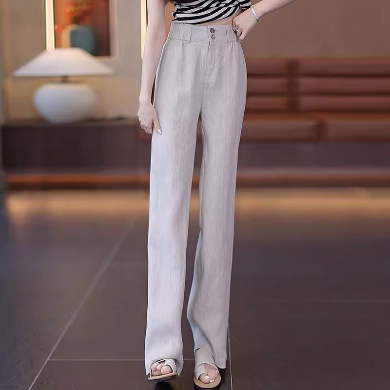 Summer Cool Linen Straight Pan - đánh giá và giá Linen Pant Wide