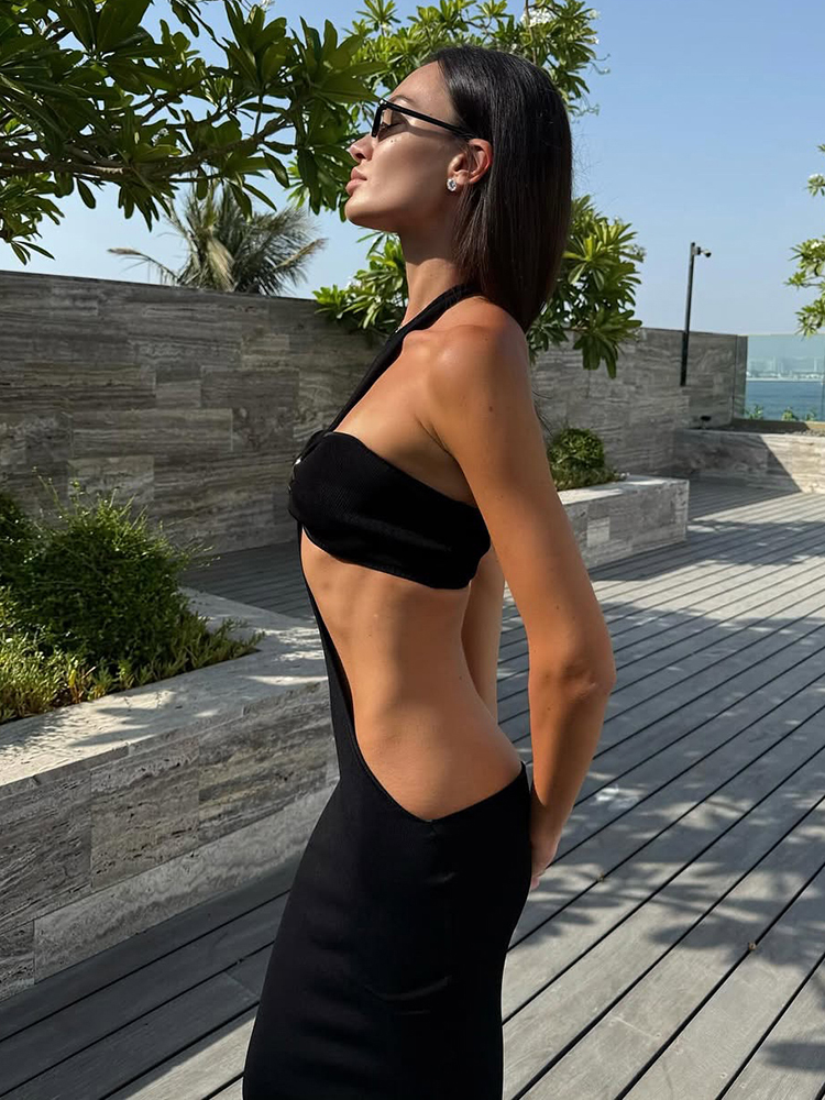 Weird Puss Sexy 2-Piece Set Wo - đánh giá và giá Maxi Dress Halter