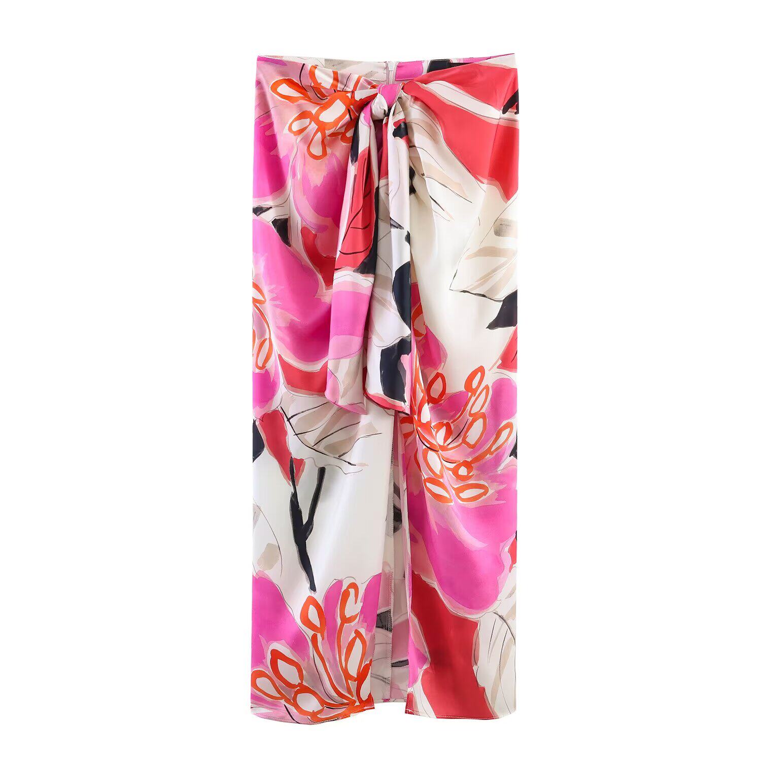 JNLEAOG Summer New Women's Sil - đánh giá và giá Midi Skirt Floral