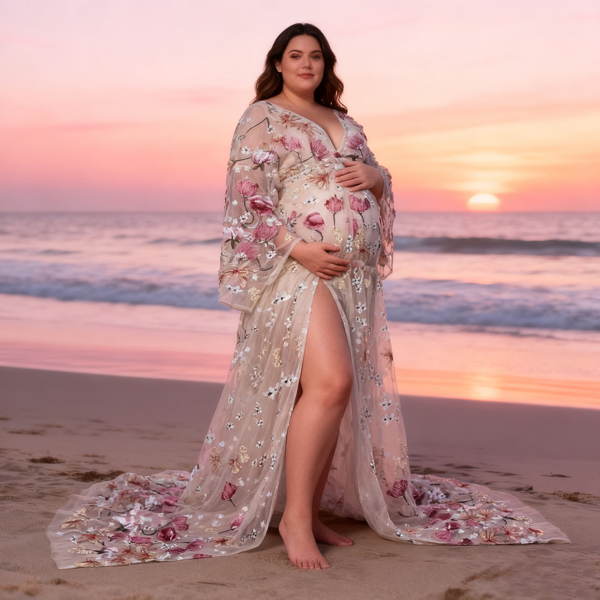 Don&Judy Butterfly Appliqués a - đánh giá và giá Kimono Sheer Floral