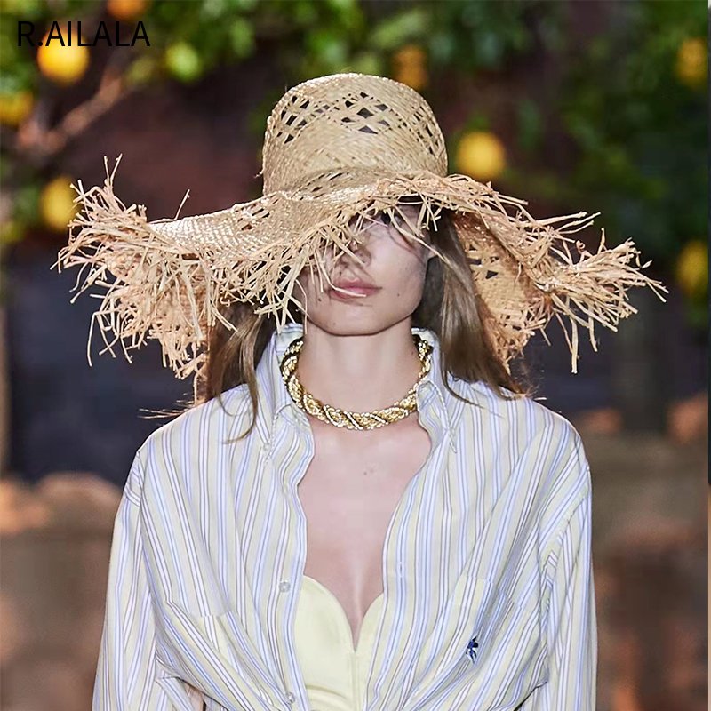New Women Summer Natural Raffi - đánh giá và giá Hat Floppy Wide