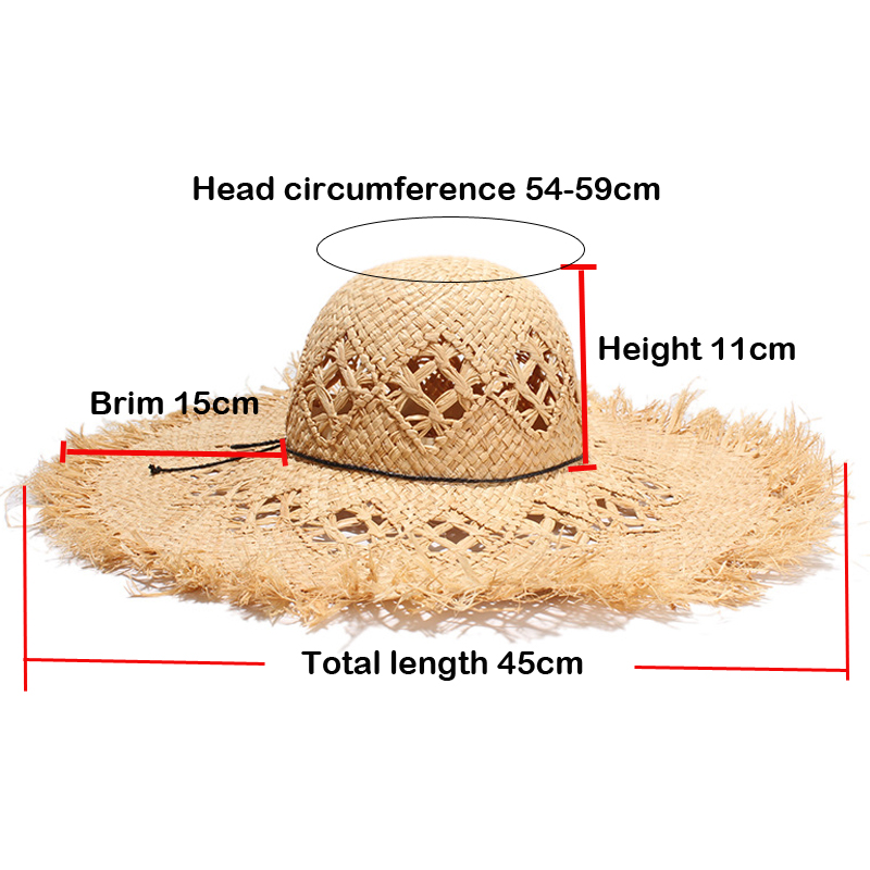 New Women Summer Natural Raffi - đánh giá và giá Hat Floppy Wide