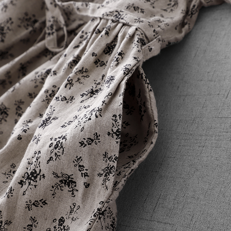 Summer Floral Cotton Linen Dr  - đánh giá và giá Midi Skirt Floral