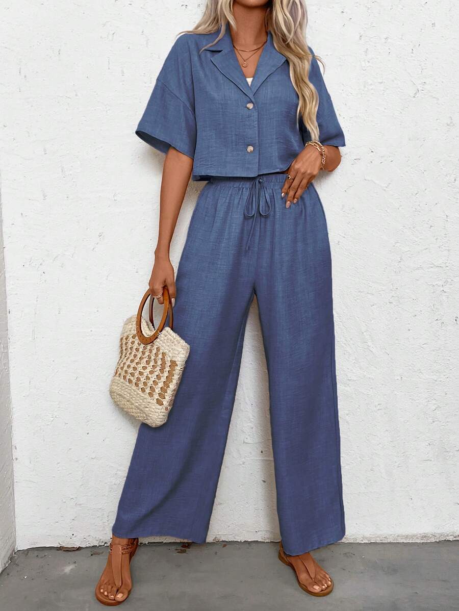 Womens Linen Short Sleeve Shir - đánh giá và giá Linen Pant Wide