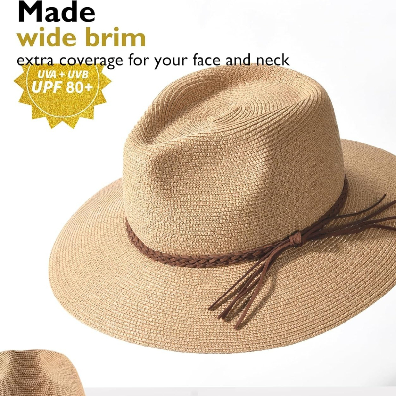 1pc Summer Straw Beach Sun Hat - đánh giá và giá Hat Floppy Wide