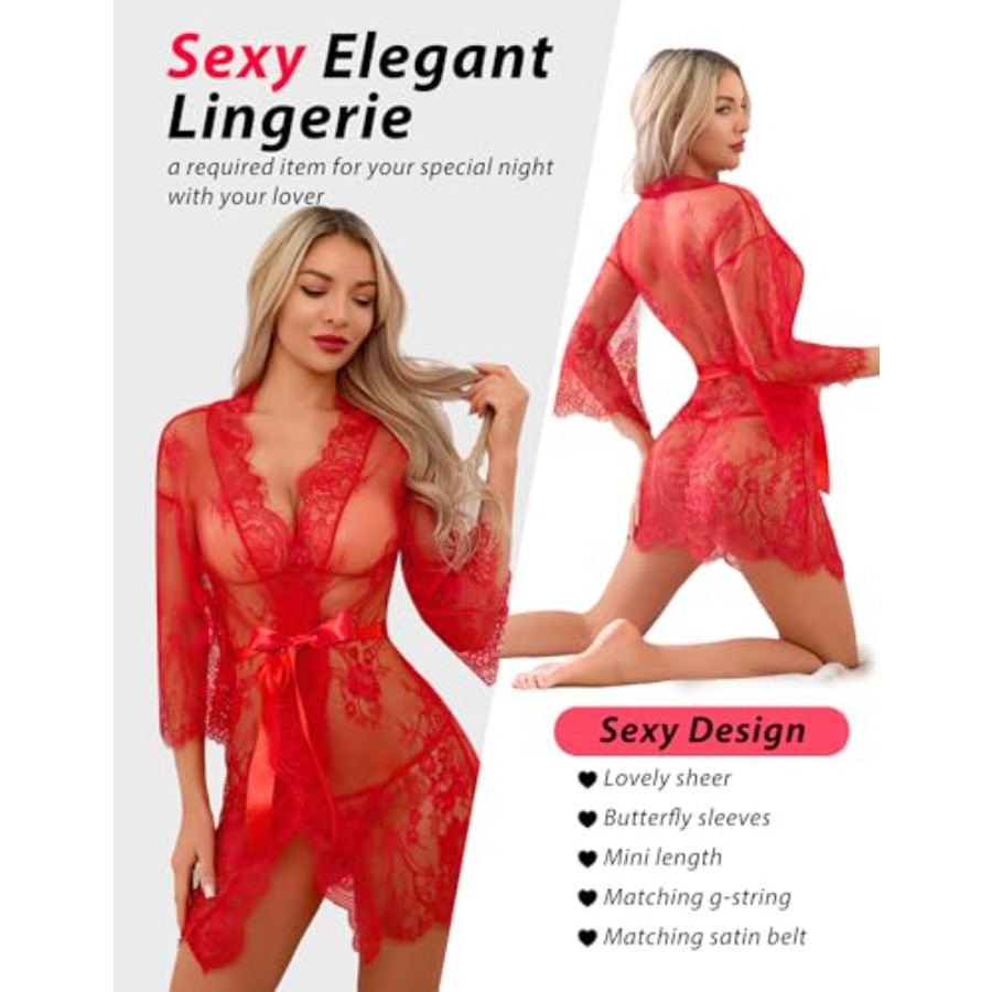 Narcisse Women's Floral Lace K - đánh giá và giá Kimono Sheer Floral