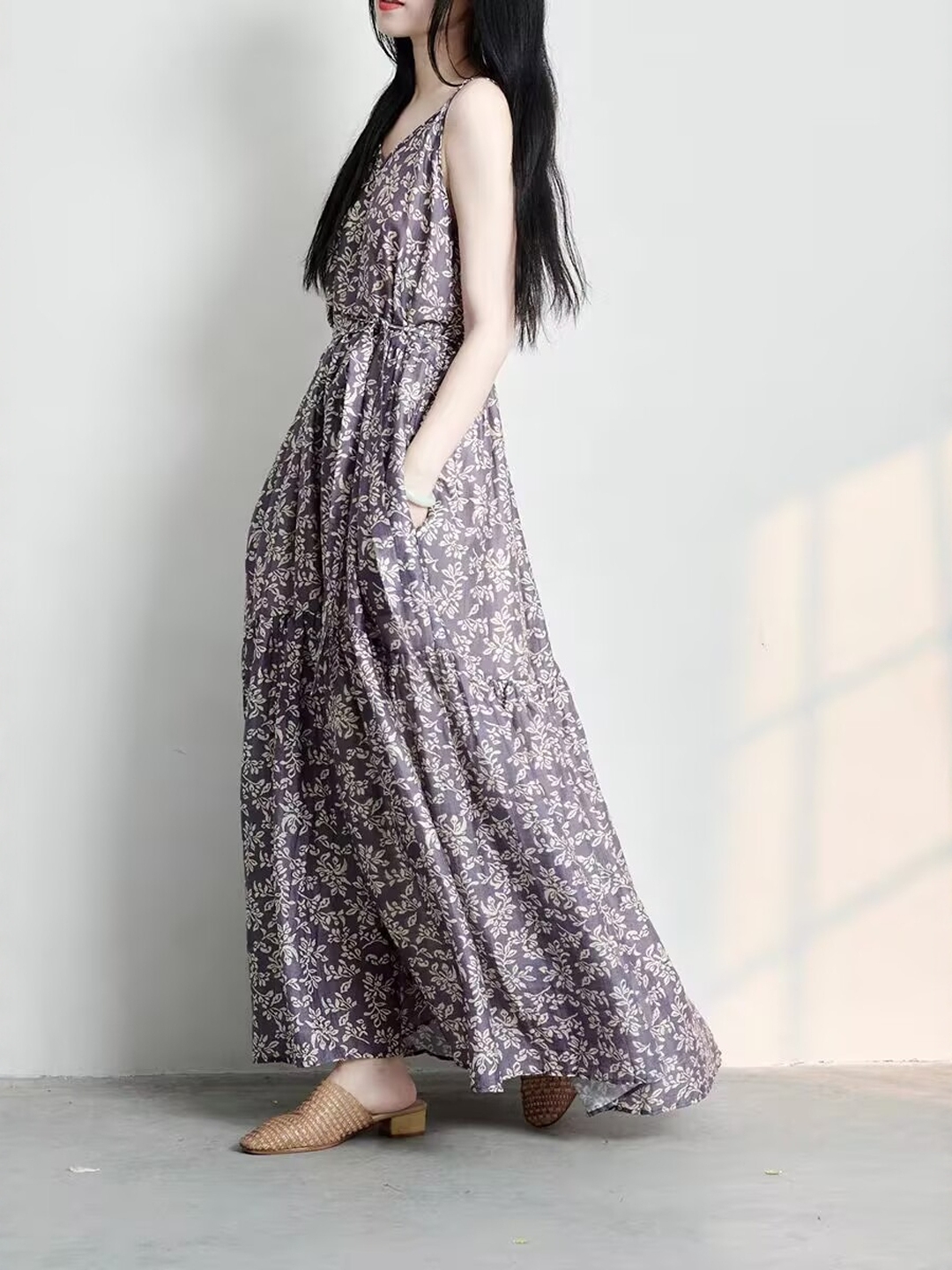 Elegant Japanese Style plus Si - đánh giá và giá Linen Dress Wrap