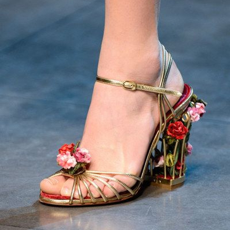 Luxury Bird Cage Women Sandals - đánh giá và giá Sandal Strappy Heeled