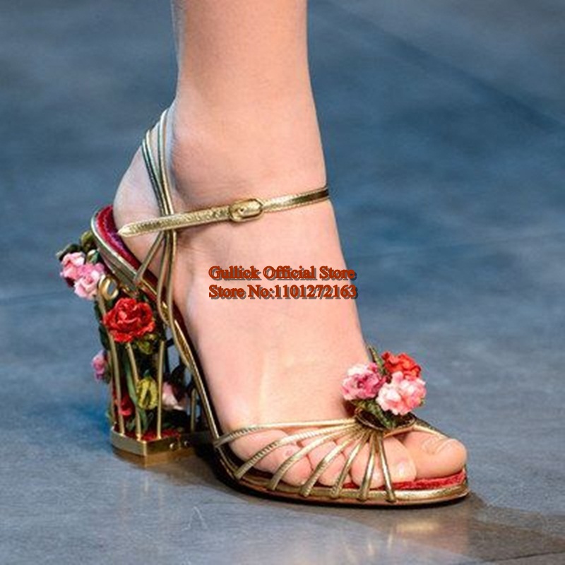 Luxury Bird Cage Women Sandals - đánh giá và giá Sandal Strappy Heeled